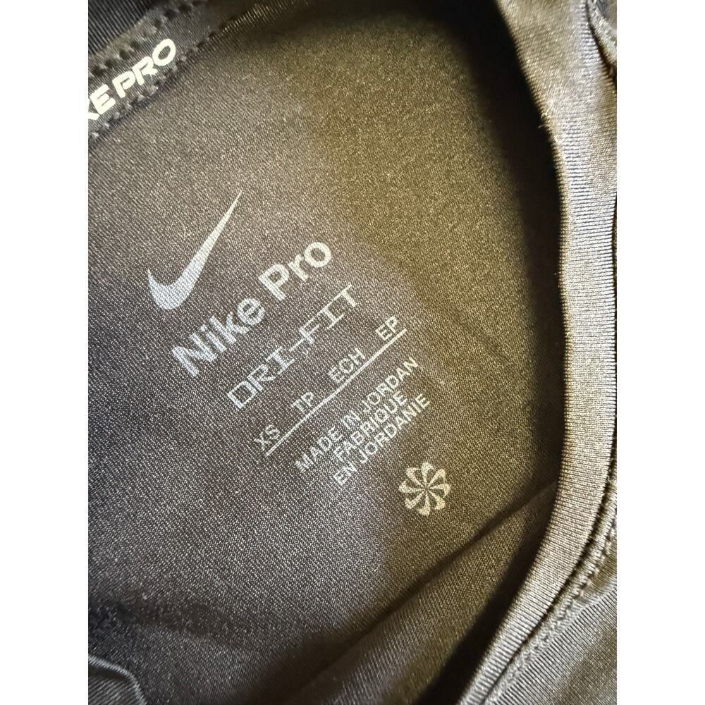 nike dri fit shirt black and white boys xs - Picture 2 of 3